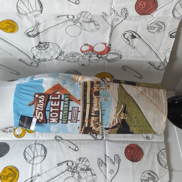 NWT Retro Print Pencil Skirt by Topshop - Picture 3 of 8